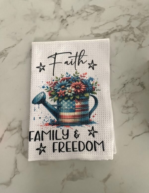 Faith, Family, Freedom Towel - Image 2