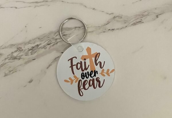 Faith Over Fear Keychain