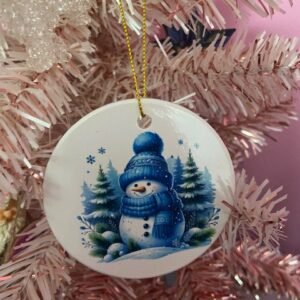 Blue Snowman